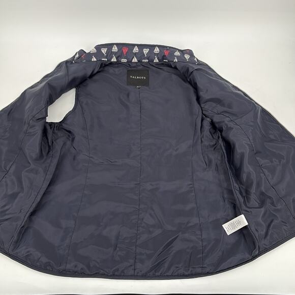 Talbots Womens Navy Nautical Quilted Vest Size Large - Picture 3 of 11